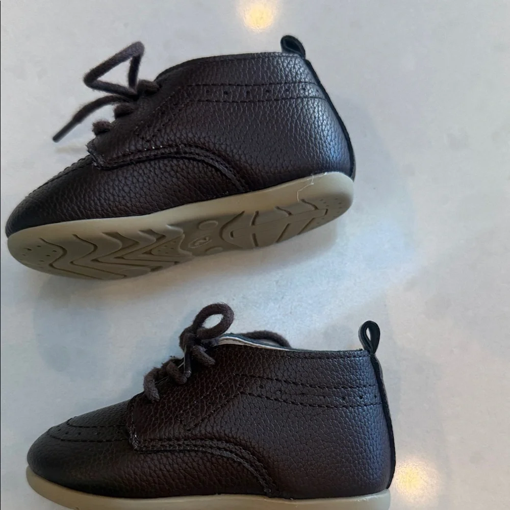 Classic dark brown Kids Shoes